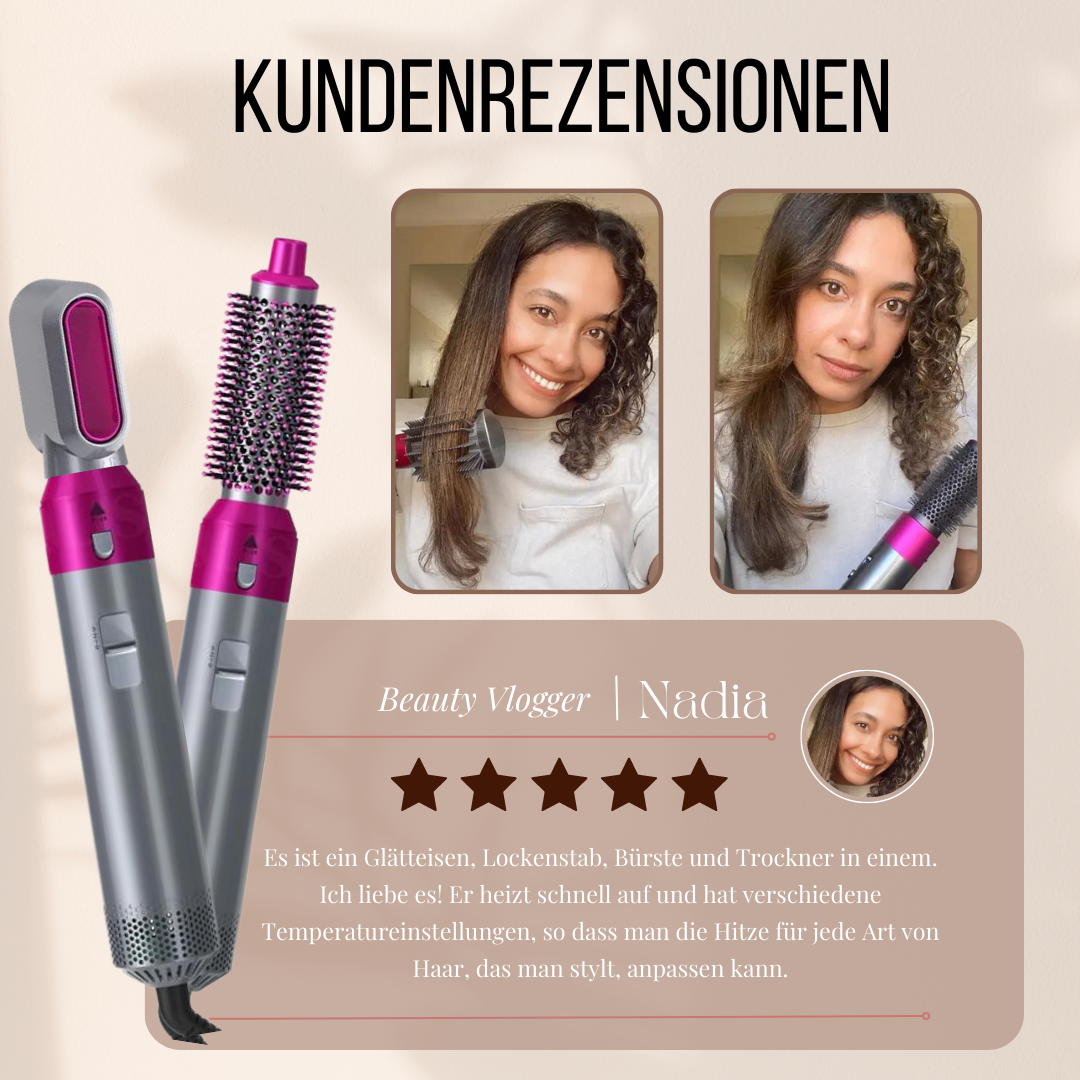 Air Pro 5-in-1 Haarstyler mit Aufsätzen