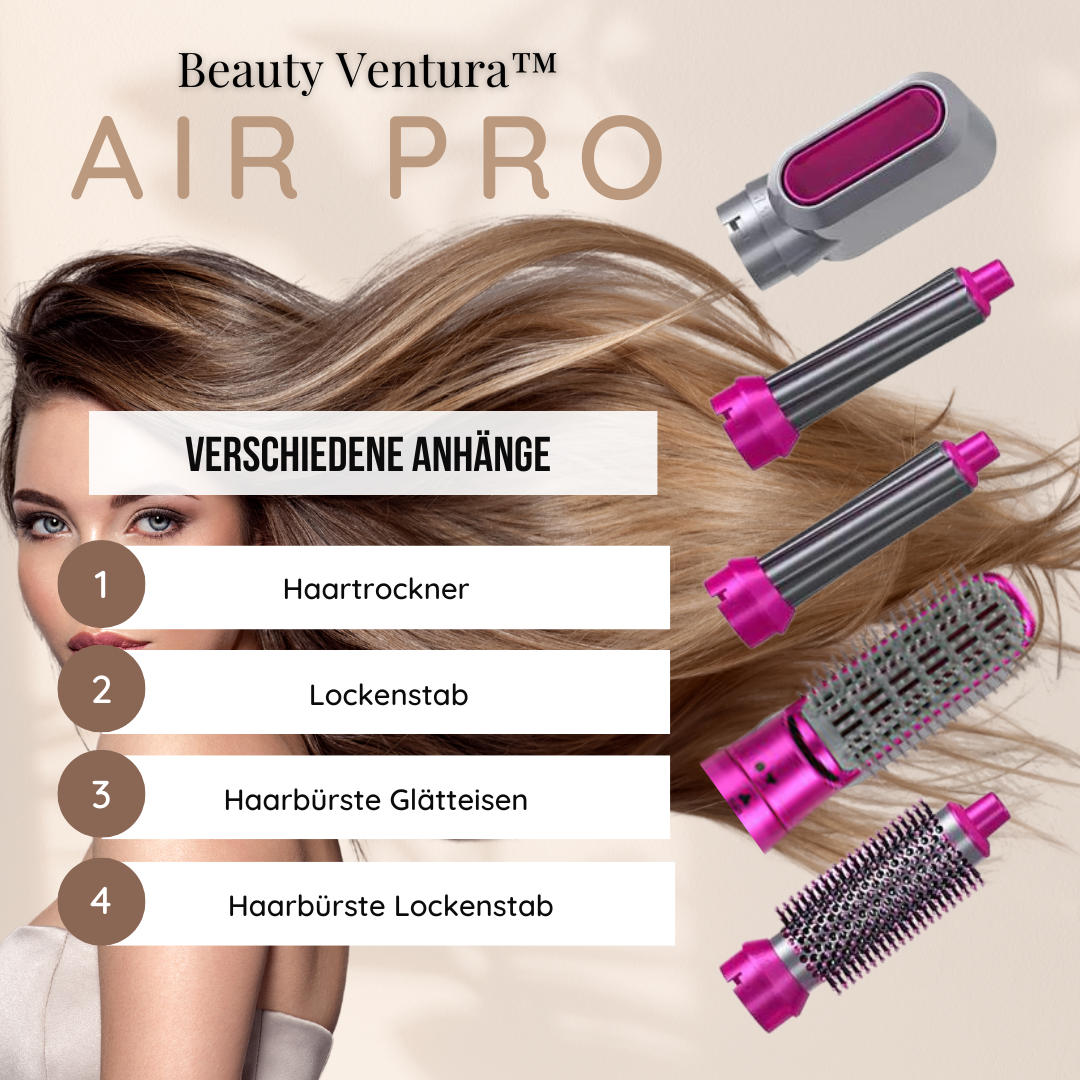 Air Pro 5-in-1 Haarstyler mit Aufsätzen